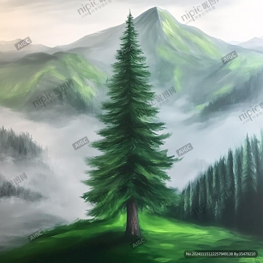 风水画森林