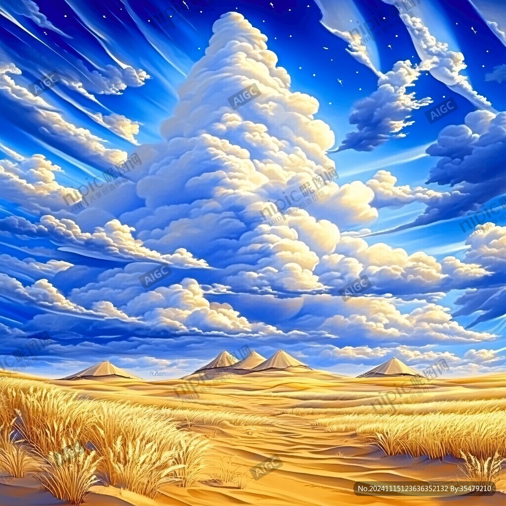 天空立体画