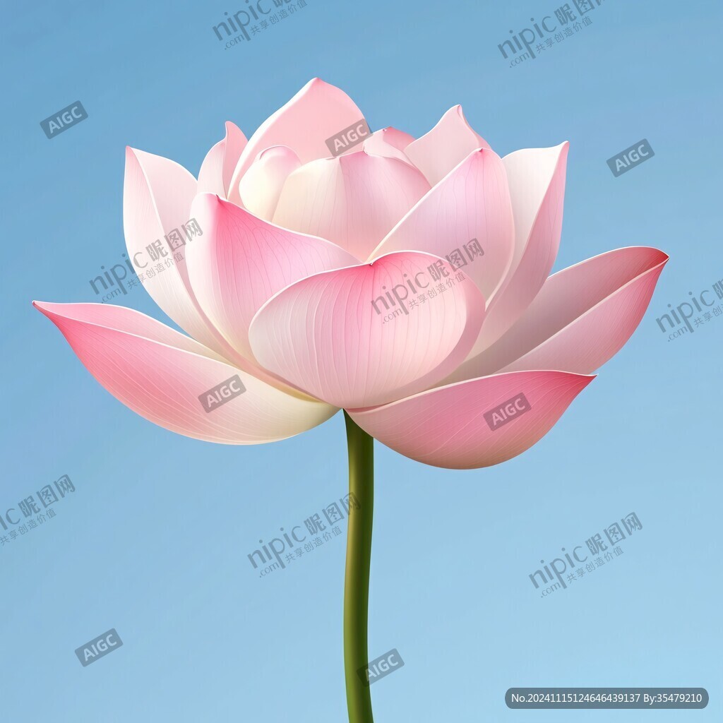 鼠绘精绘莲花花朵