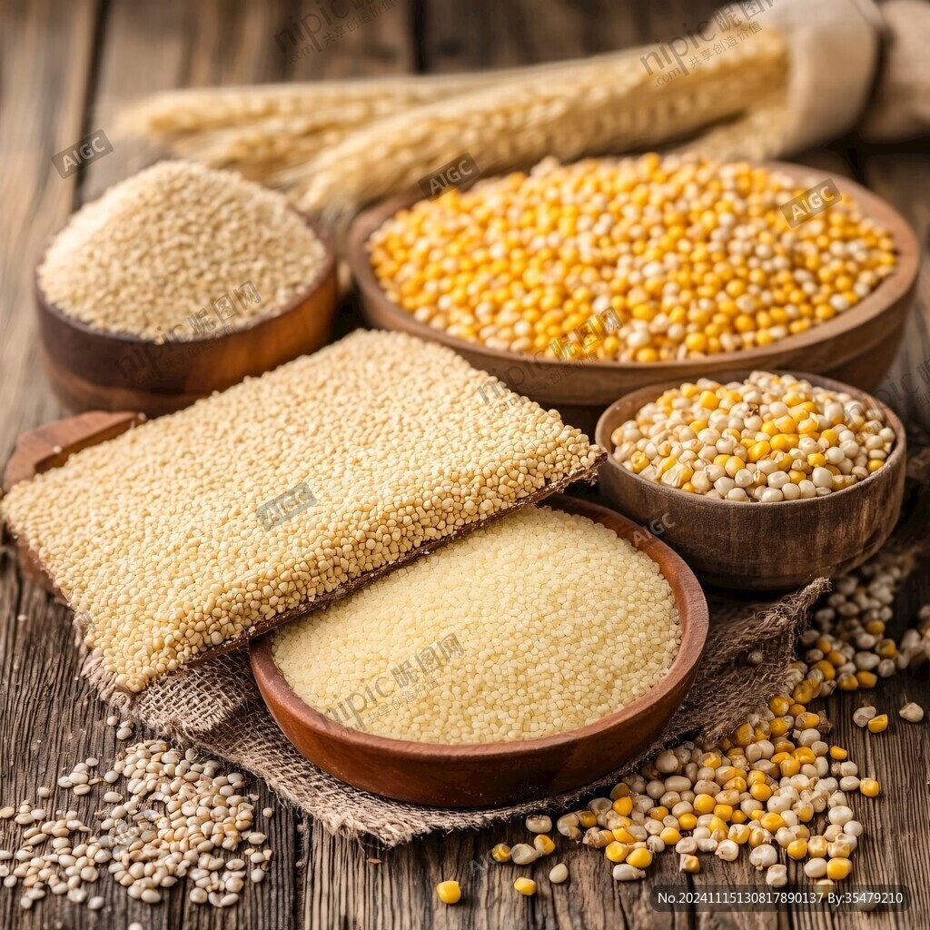 精选小米食材高清图片
