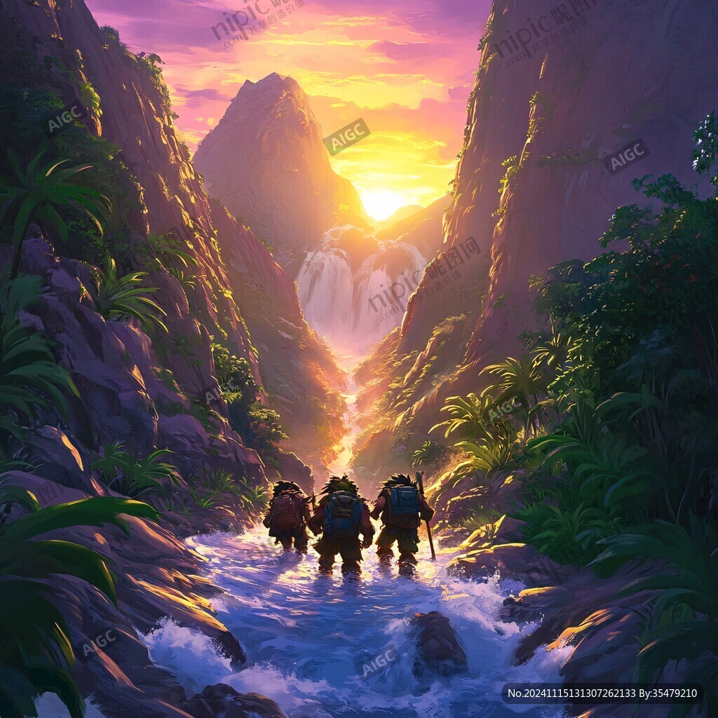 山洞探险场景