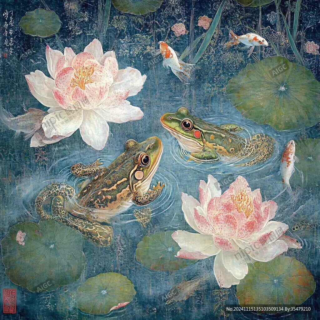 工笔花鸟鱼虫
