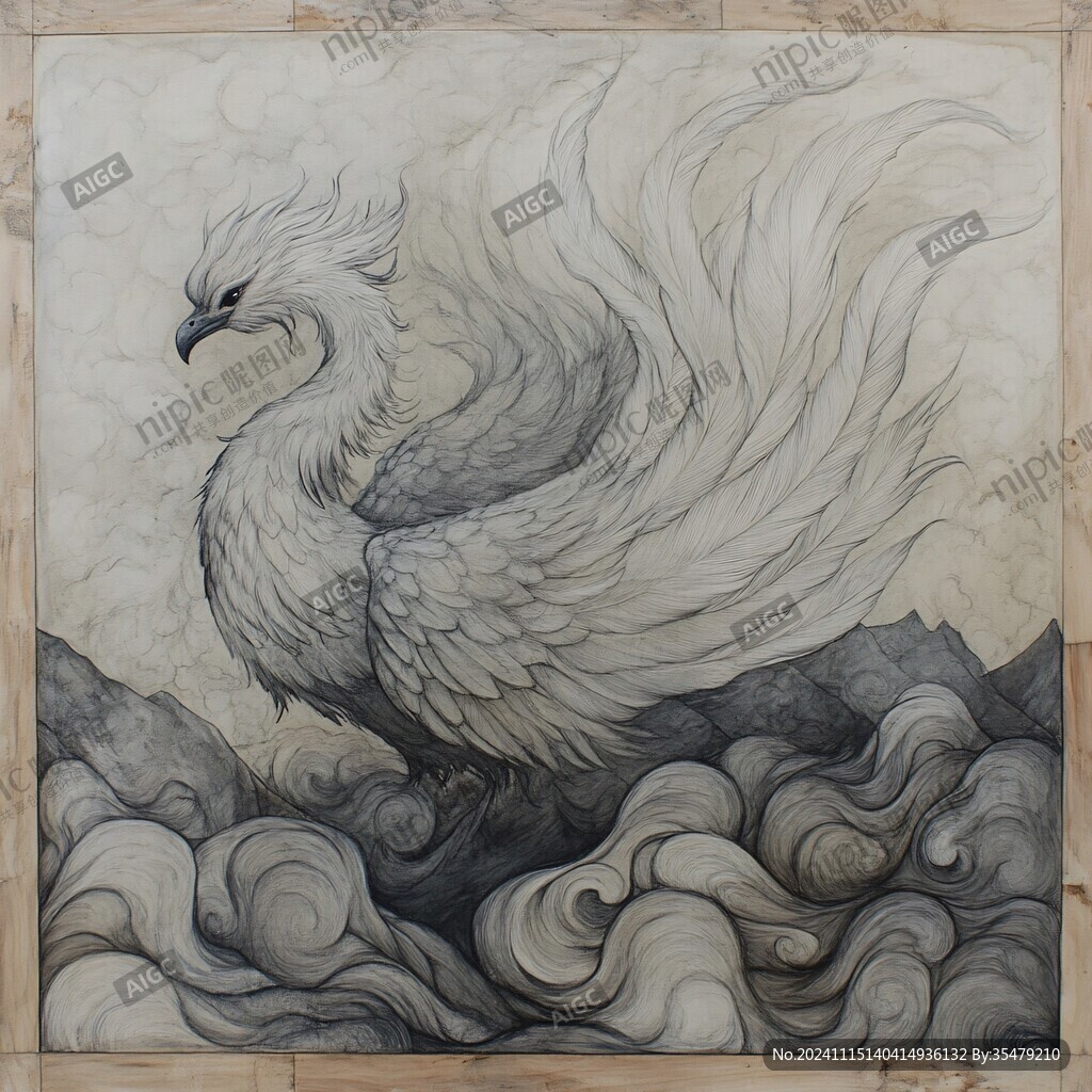 凤凰朱雀插画
