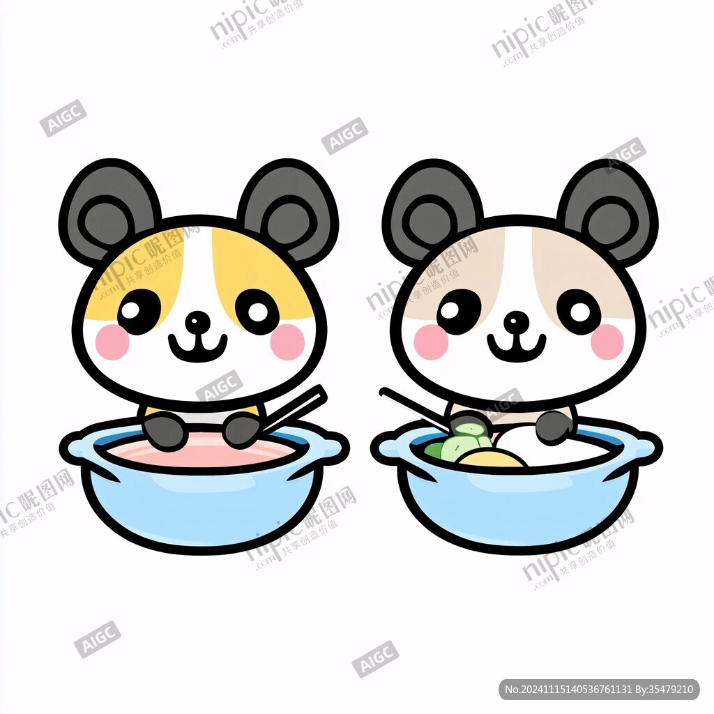 卡通鼠汤丸