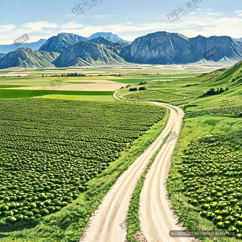 草原蜿蜒小路