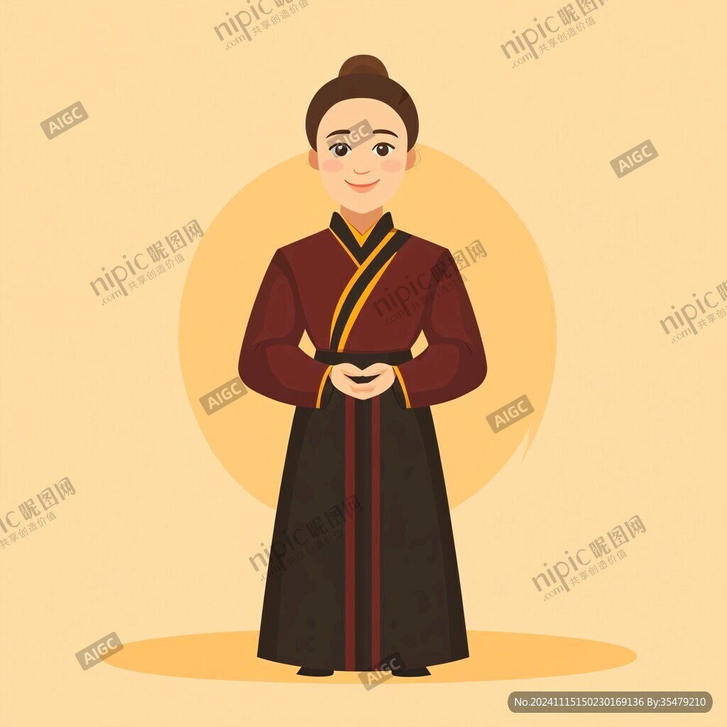内蒙人物插画