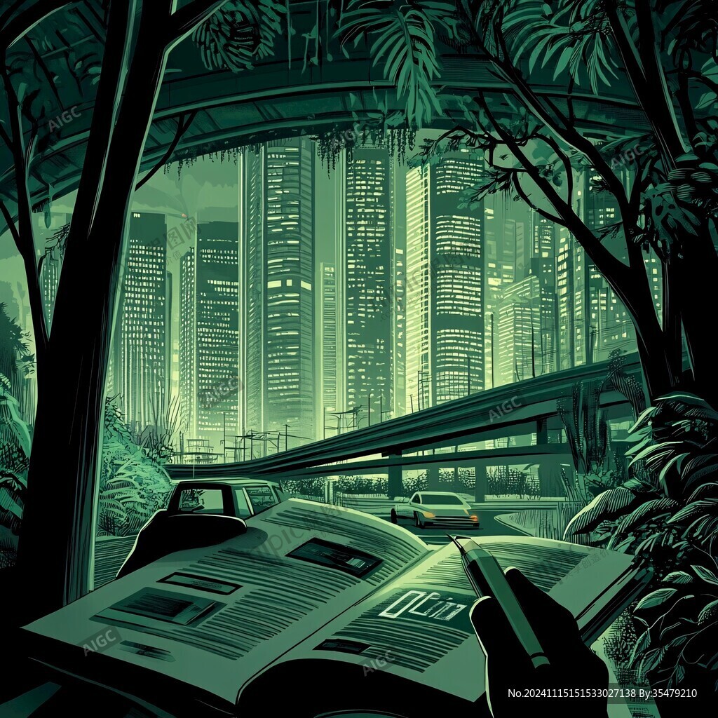 都市生态插画