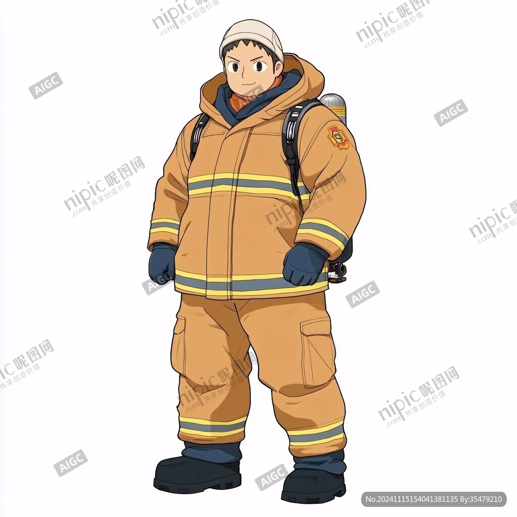 森林消防服装图案