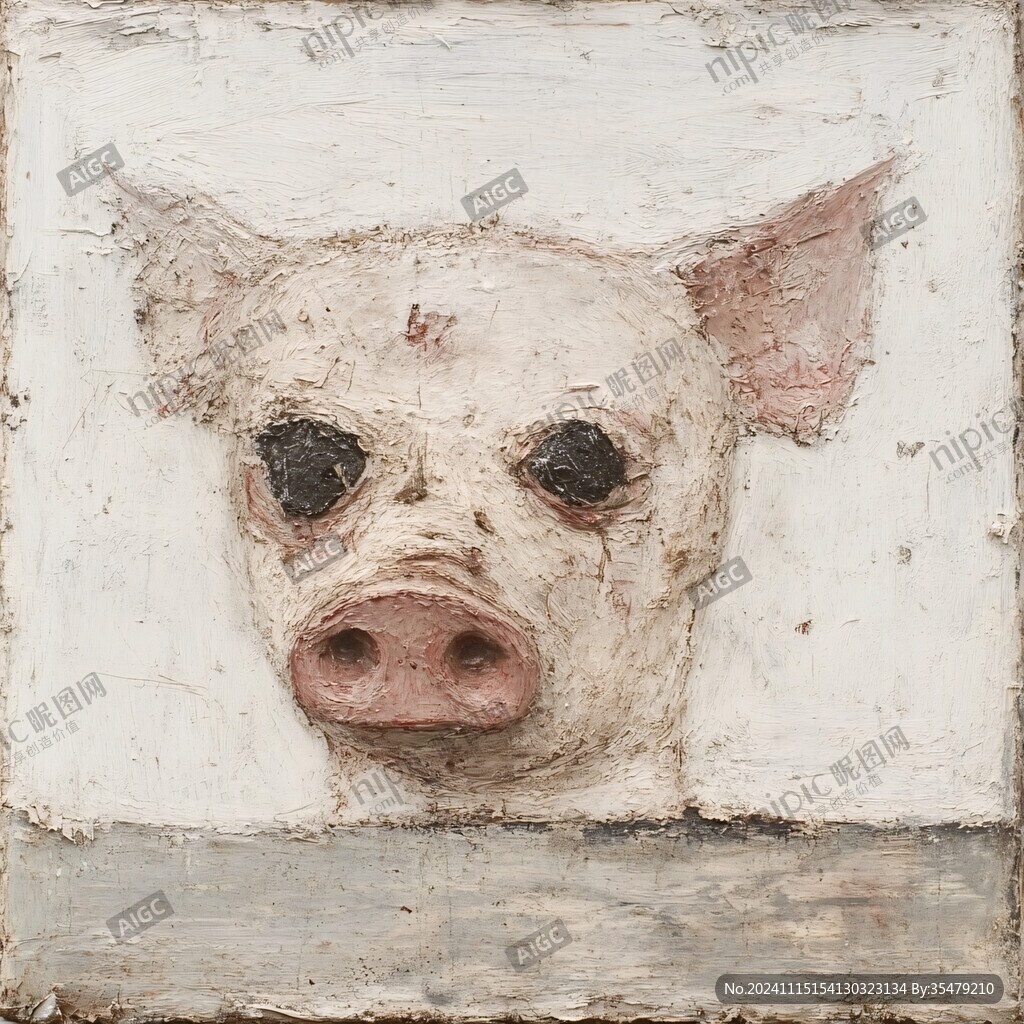 食肉动物油画