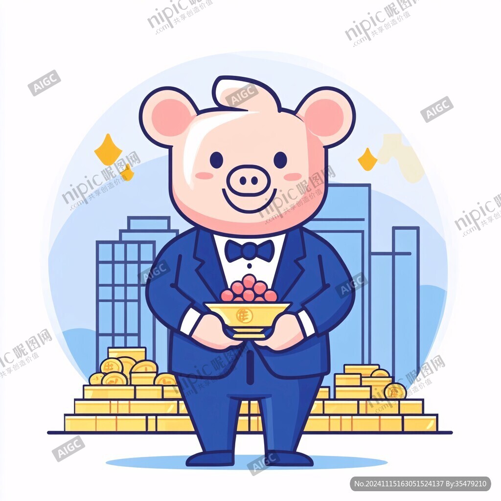 金融理财吉祥物