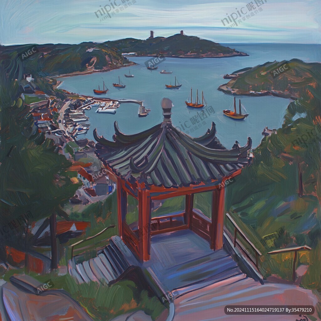 日光岩插画