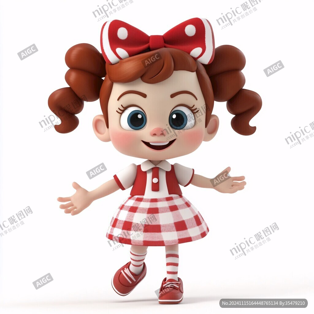卡通人物卡通小女孩