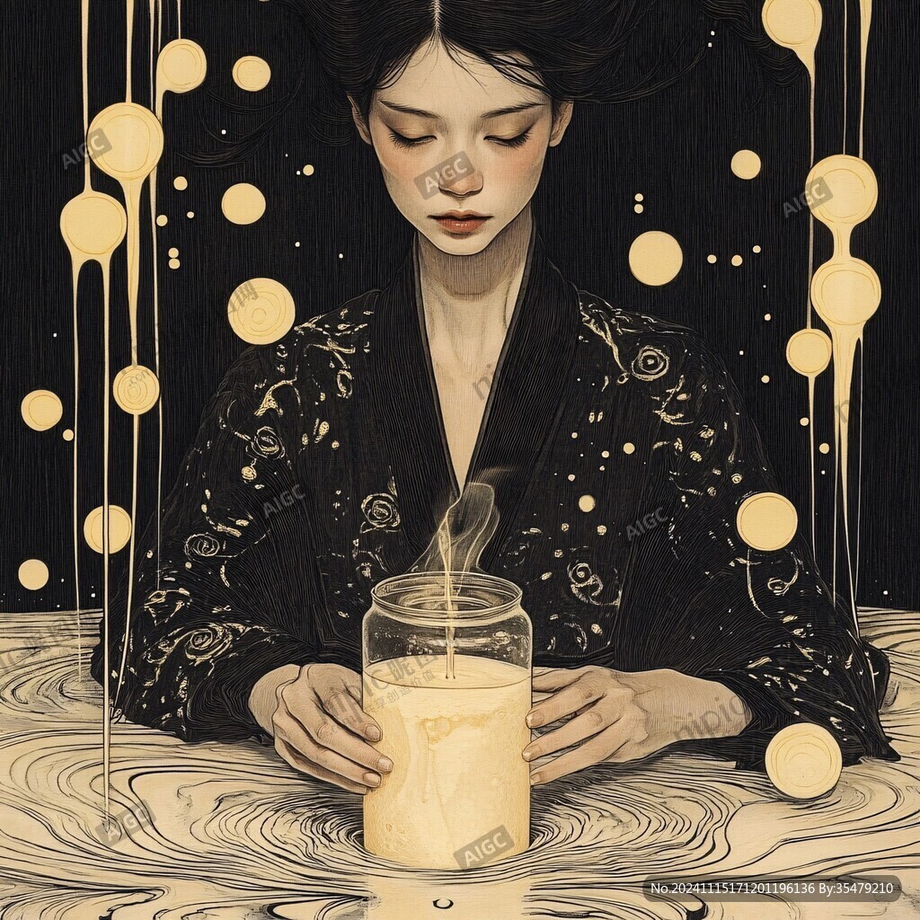 意境人物插画