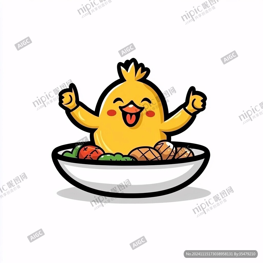 鸡食品卡通logo