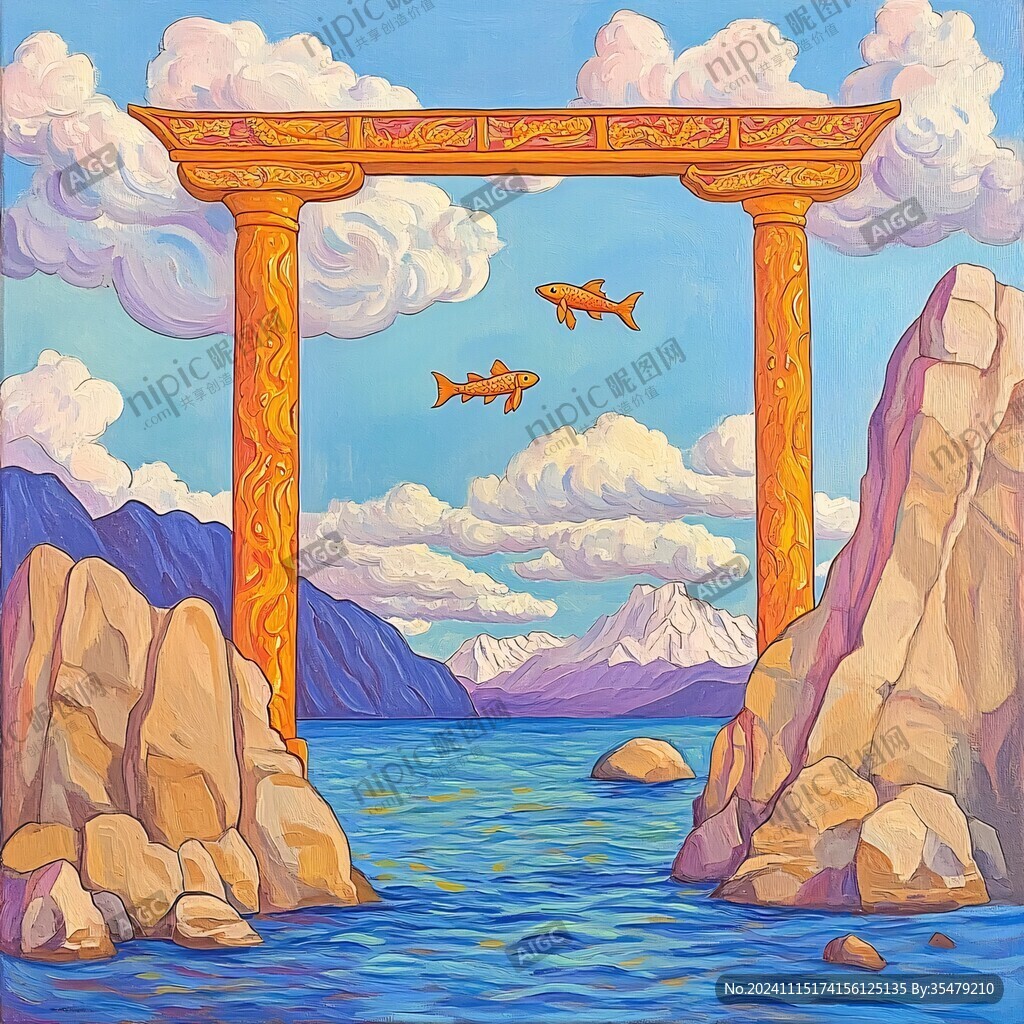 串月桥插画