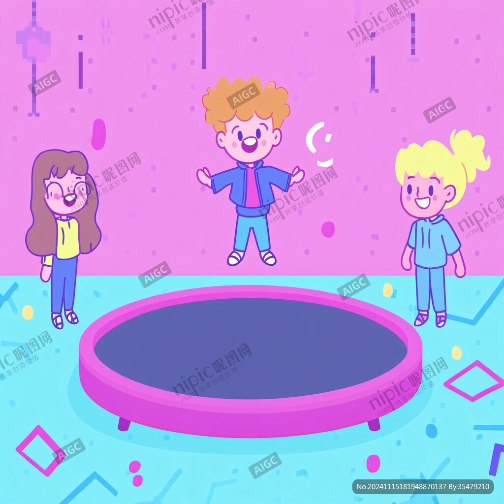 蹦砂插画
