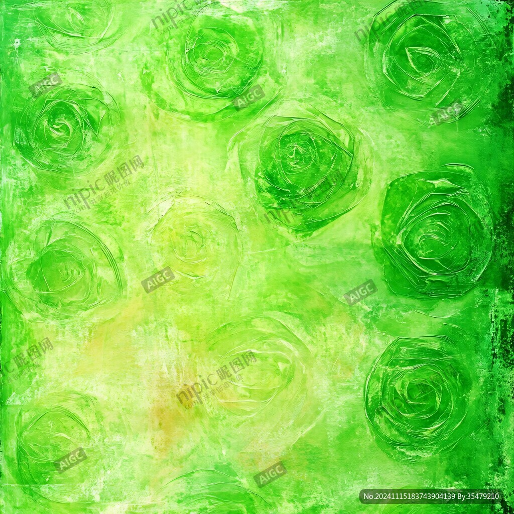 抽象玫瑰绘画