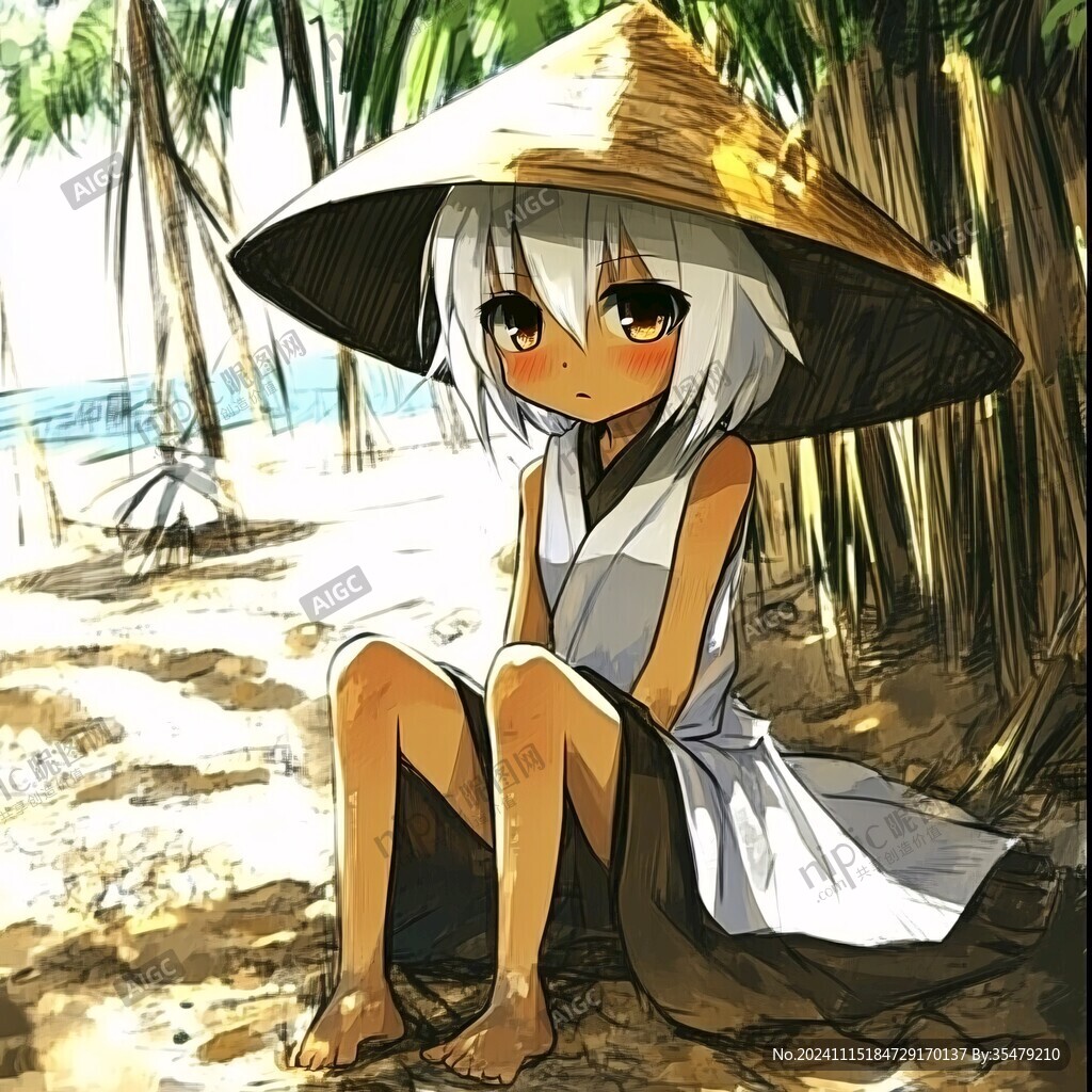 q版黎族女孩