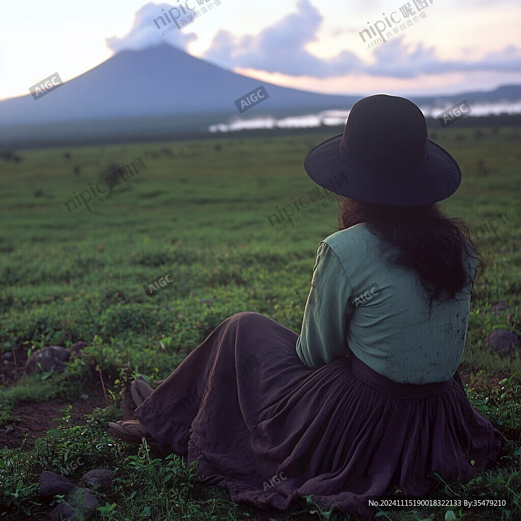 火山下的草原