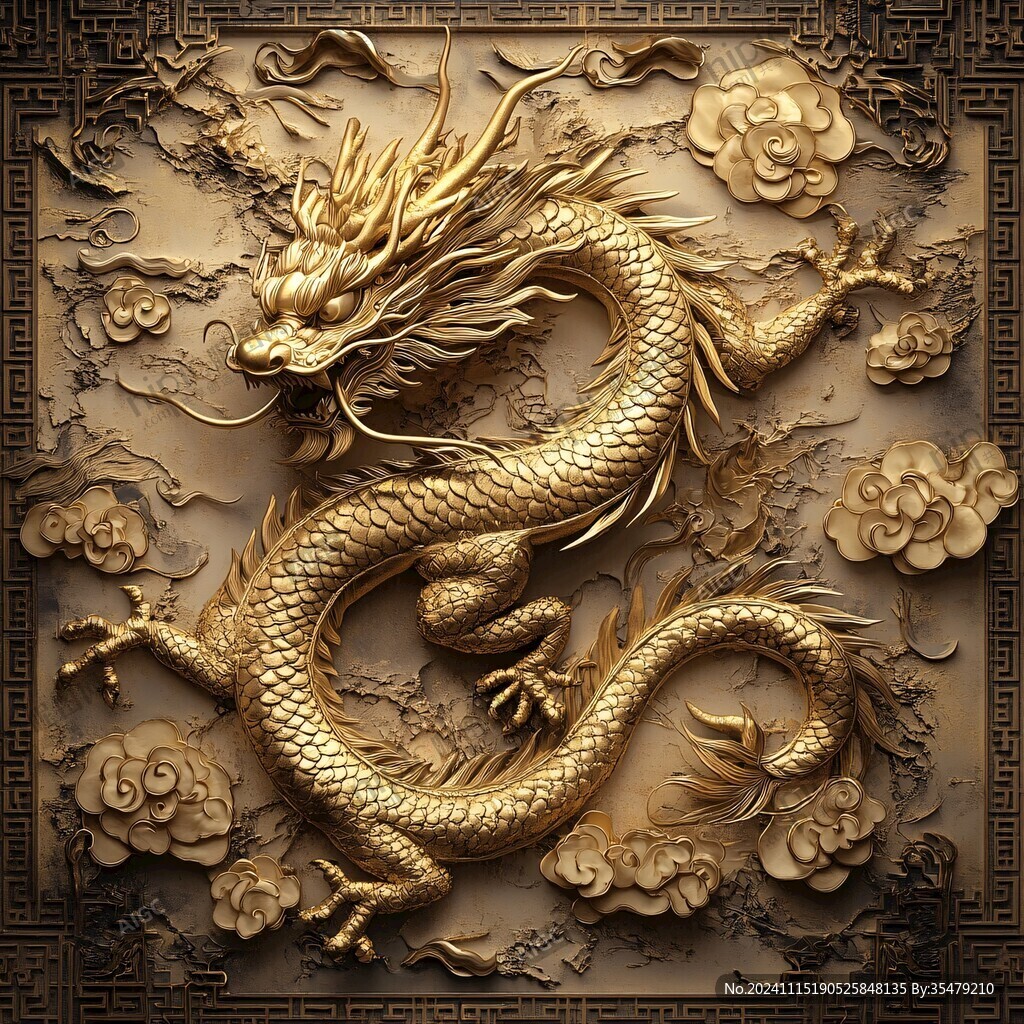 高清浮雕龙