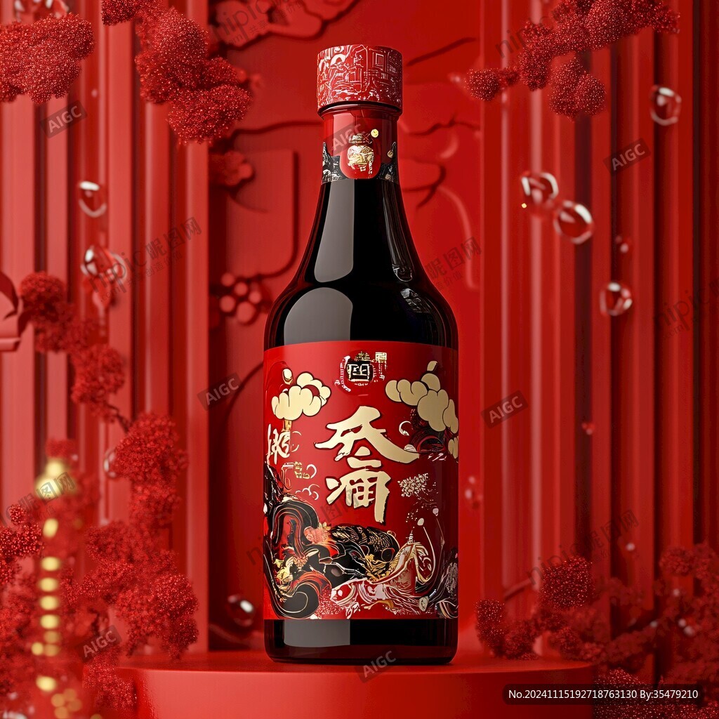 酱油包装插画
