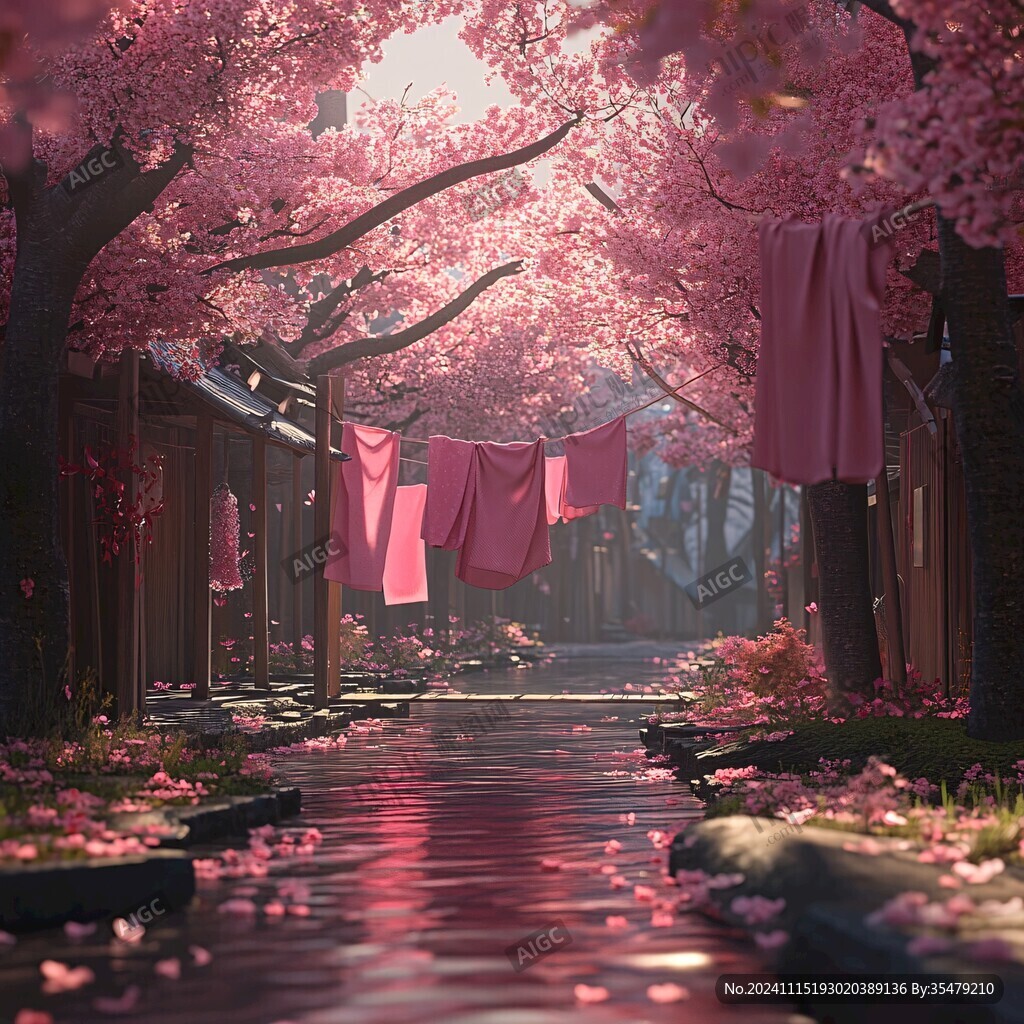 古风场景春暖花开