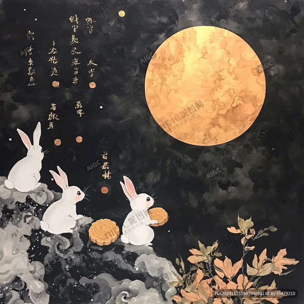 中秋立体画