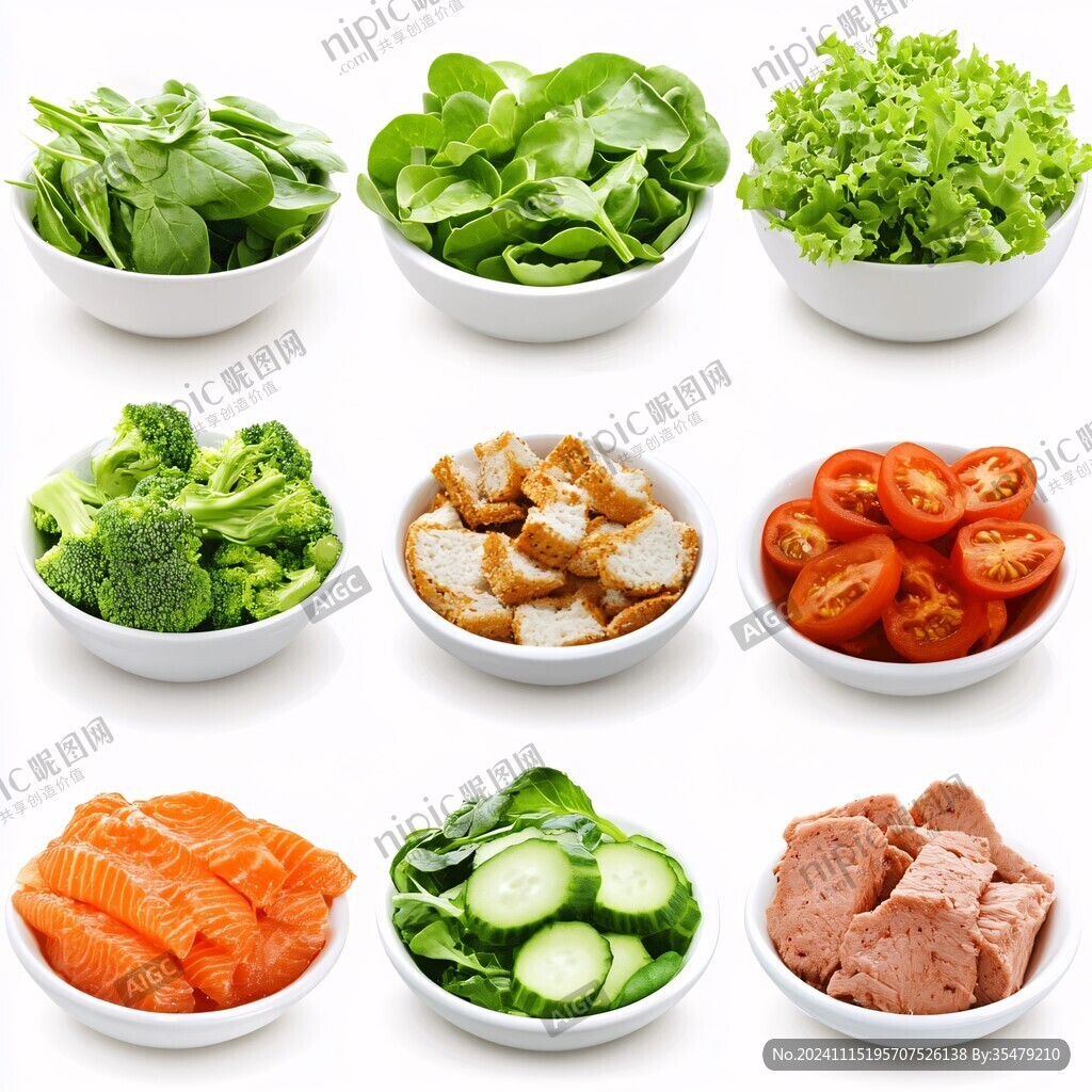 拌菜时蔬菜素材