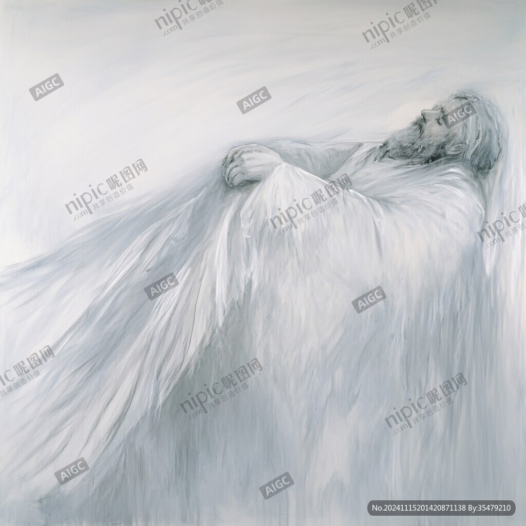 唯美人物油画
