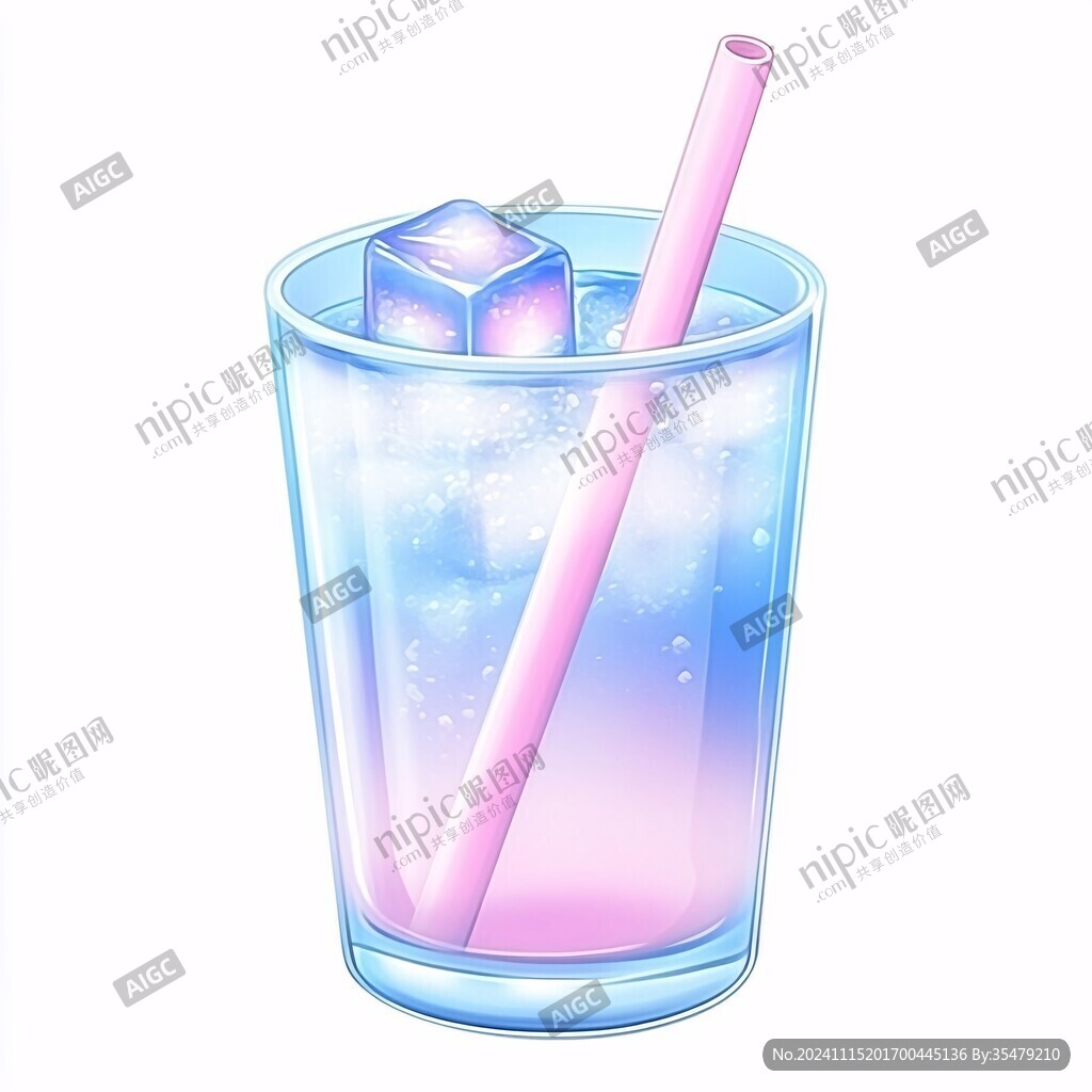 冰饮插画