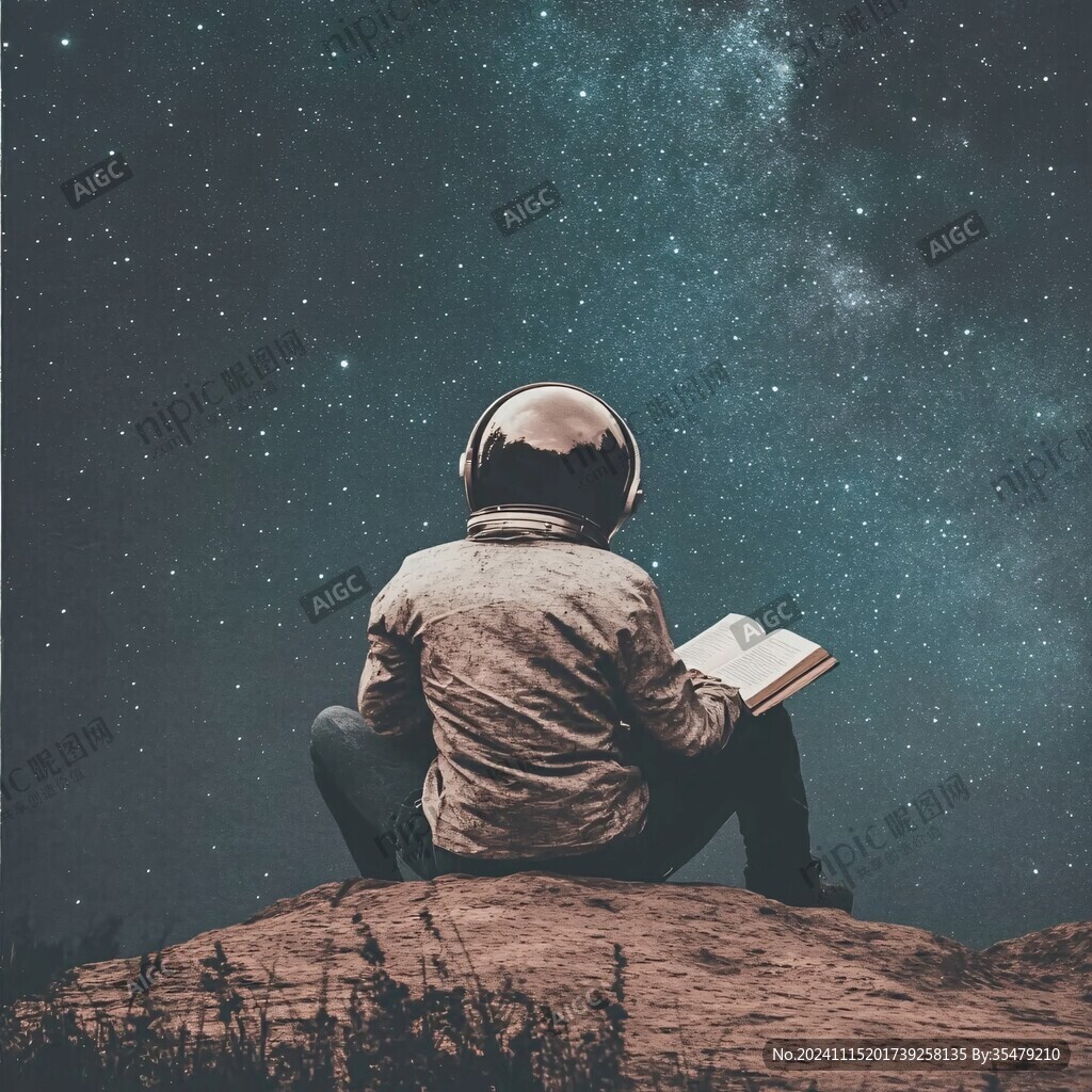 星辰大海男孩背影