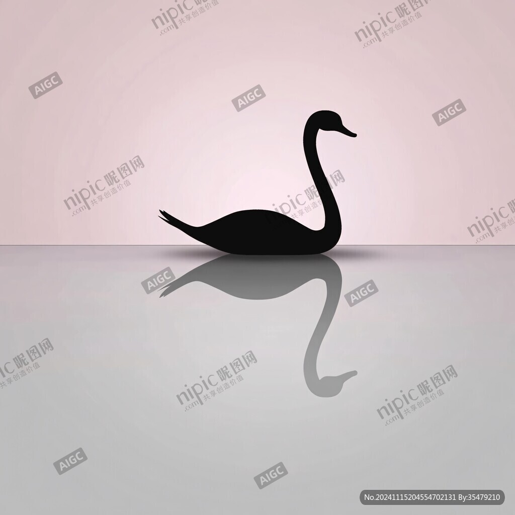 黑天鹅剪影