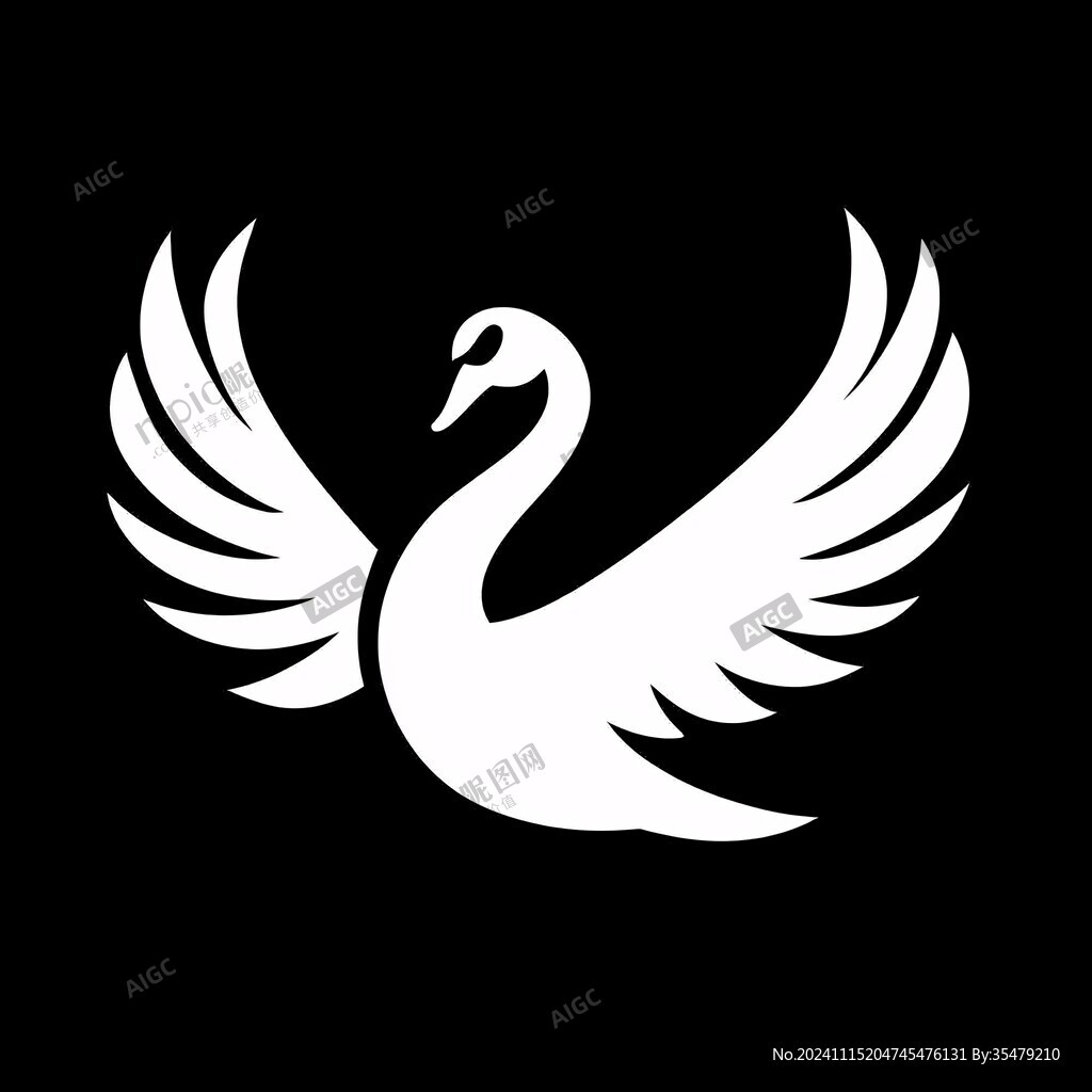 天鹅翅膀logo