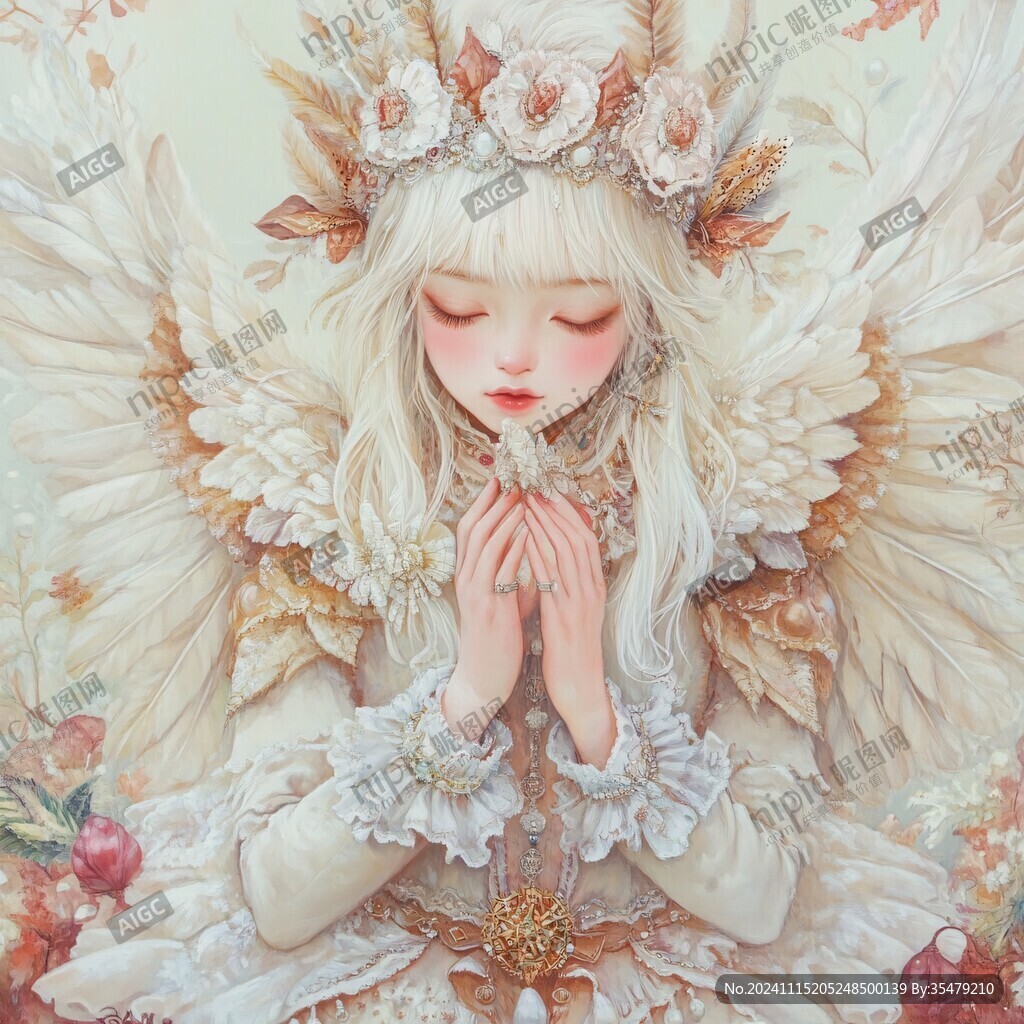 天使包装插画