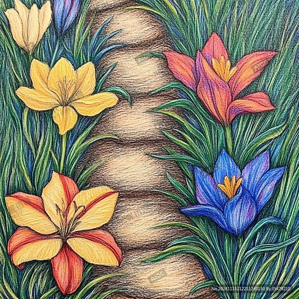 彩铅装饰画