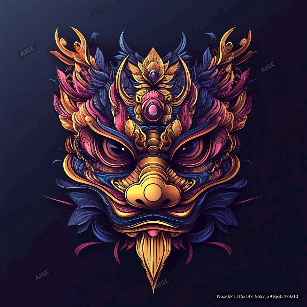 国潮貔貅插画文创插画
