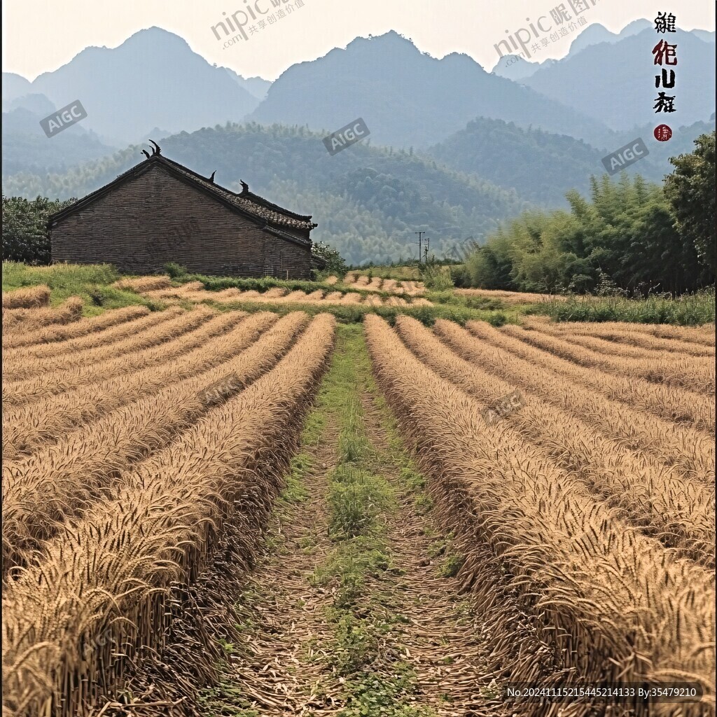 山岭庄稼地