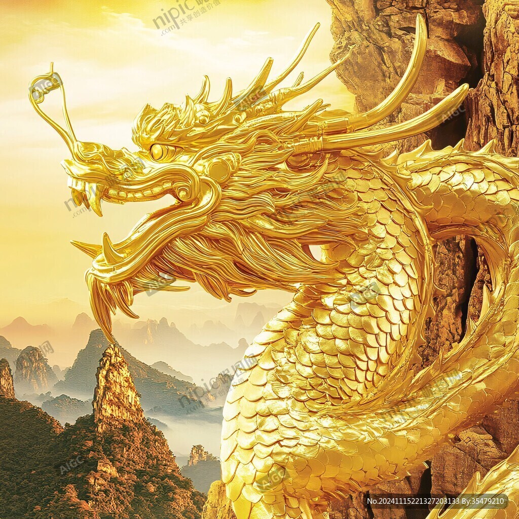 金龙立体画