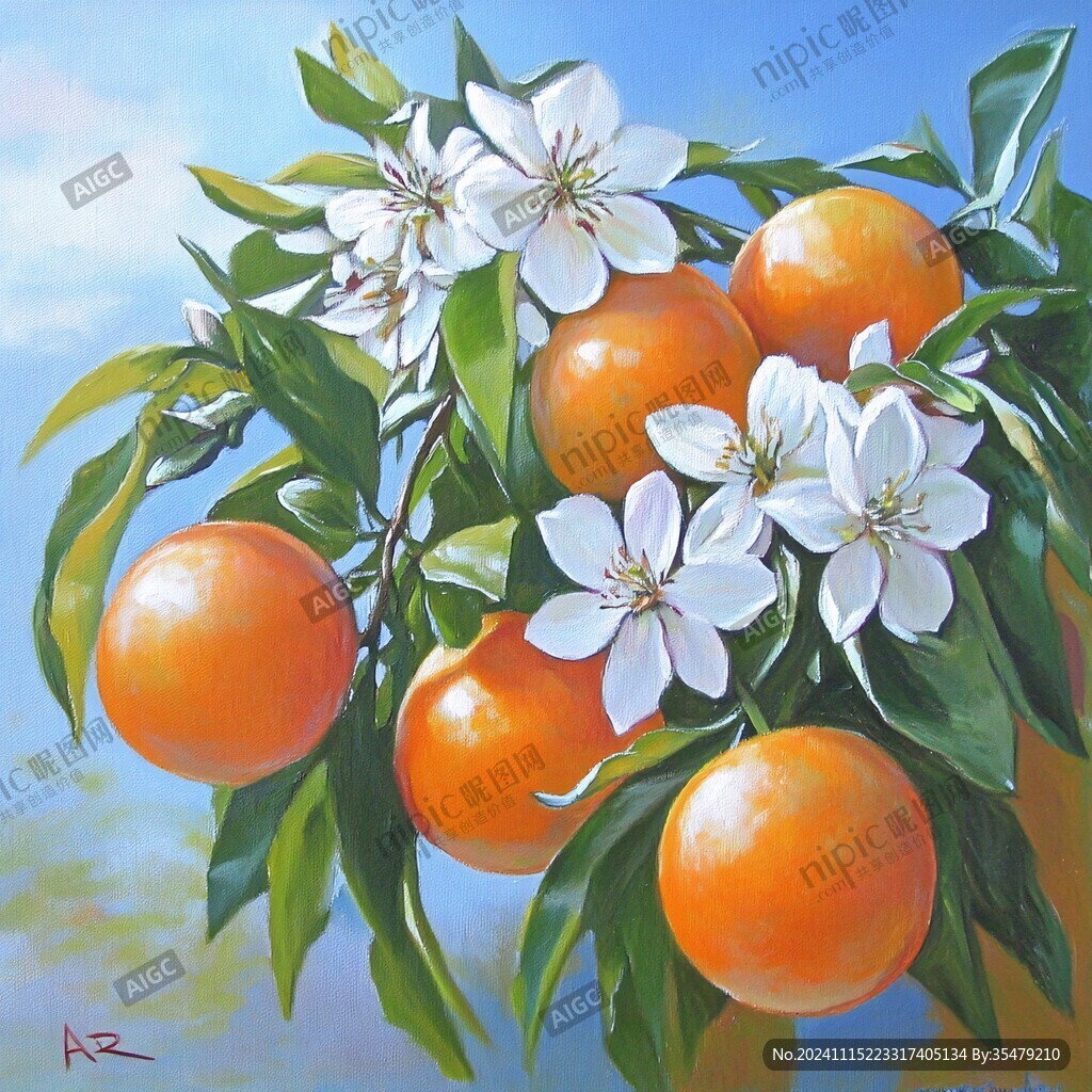 砂糖橘插画设计
