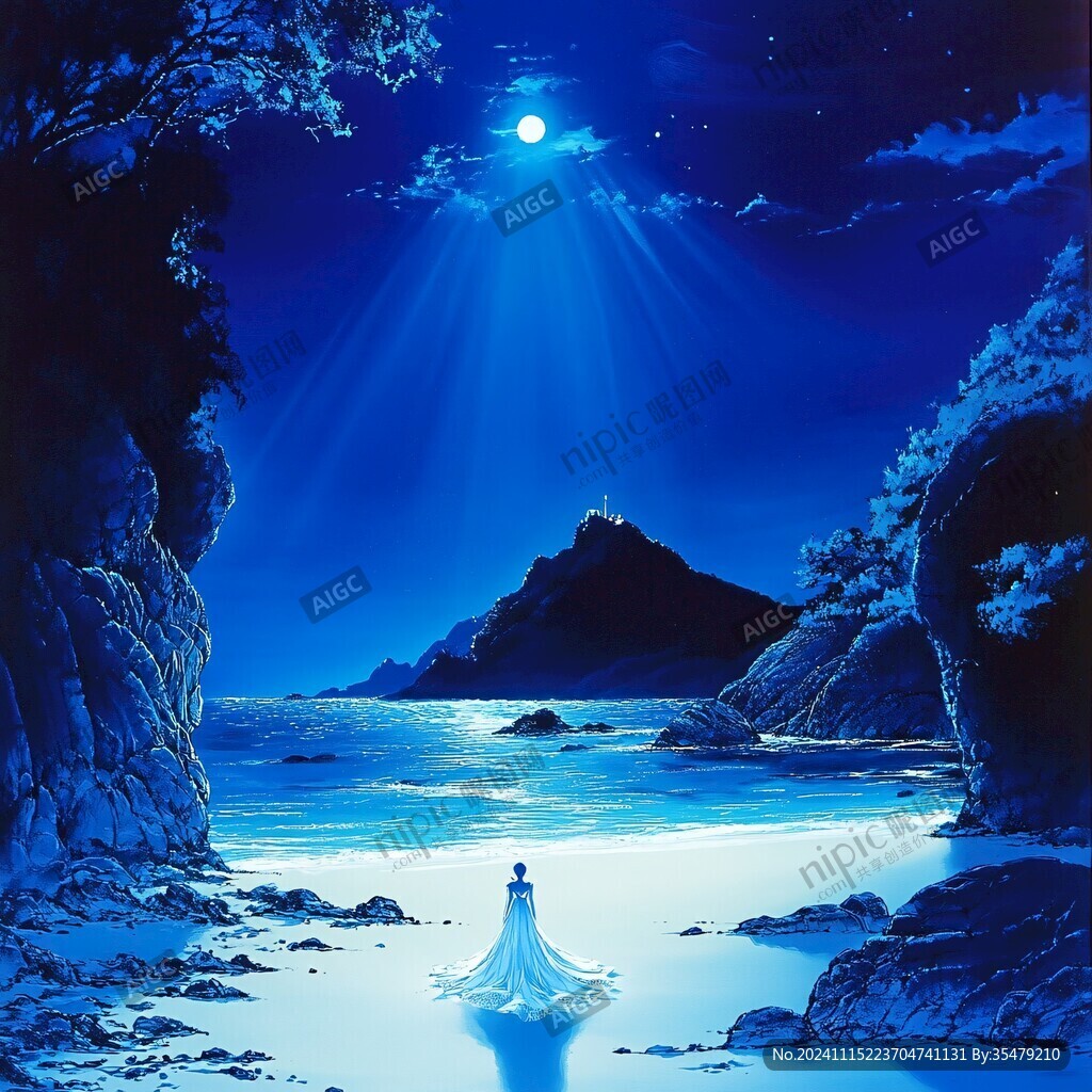 星月河幻想插画