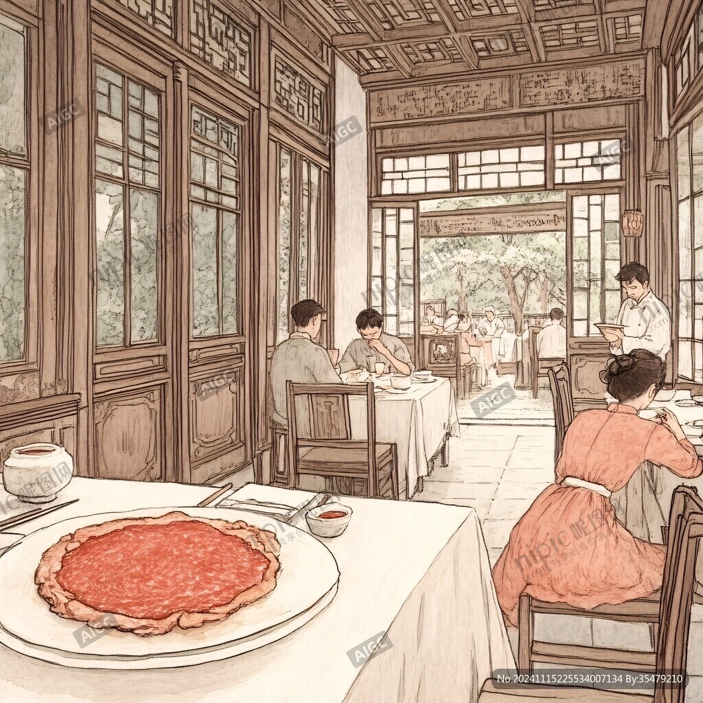 杭帮菜插画