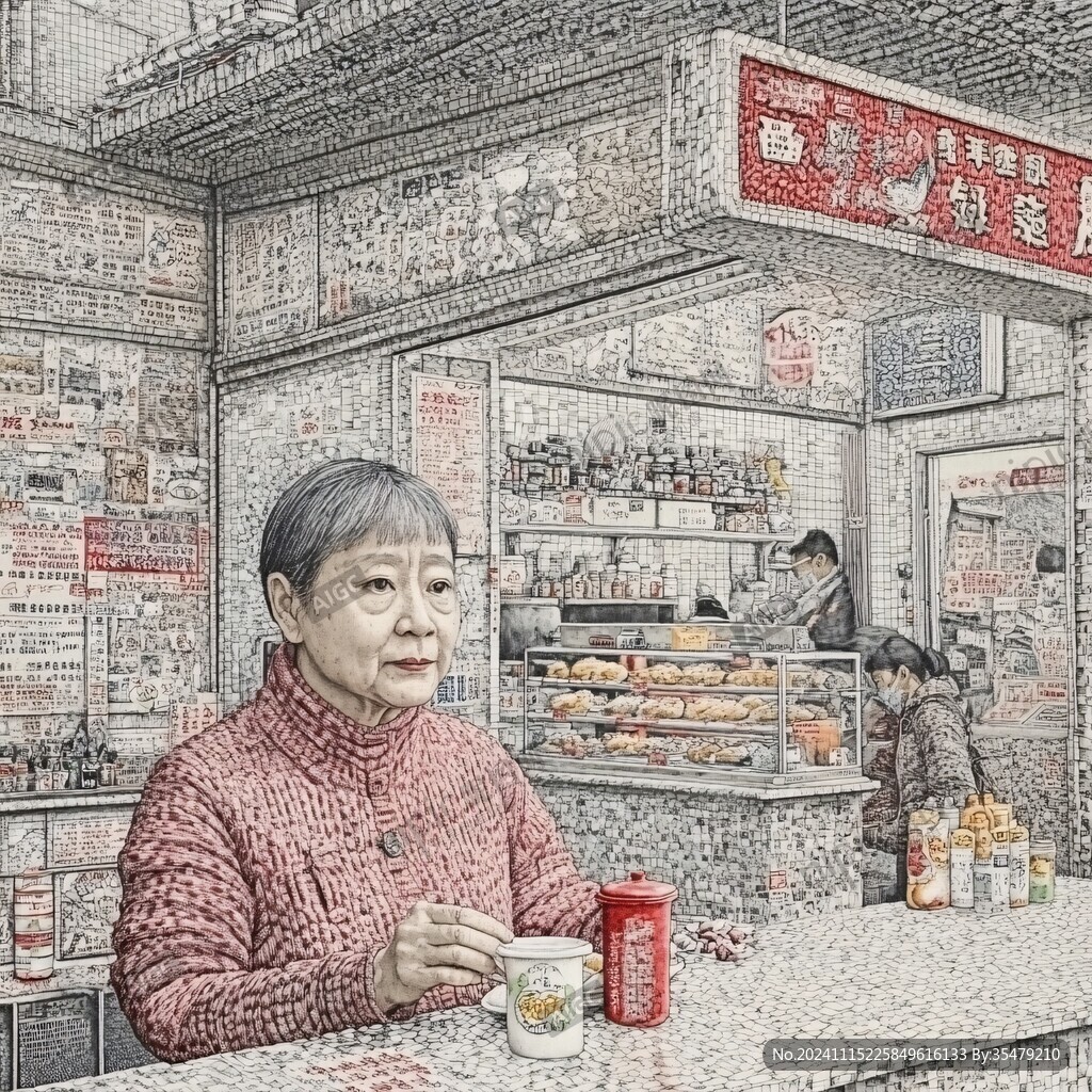 炒货店插画