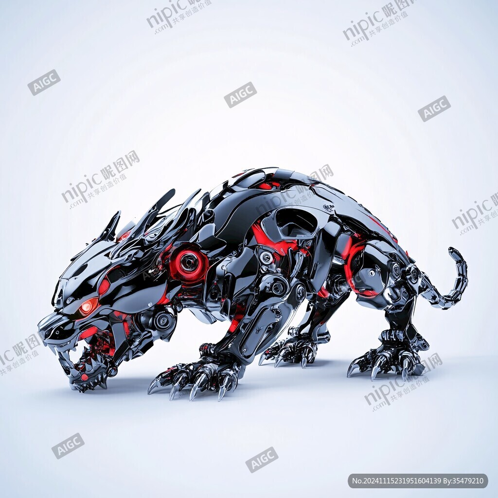 科技感老虎形象