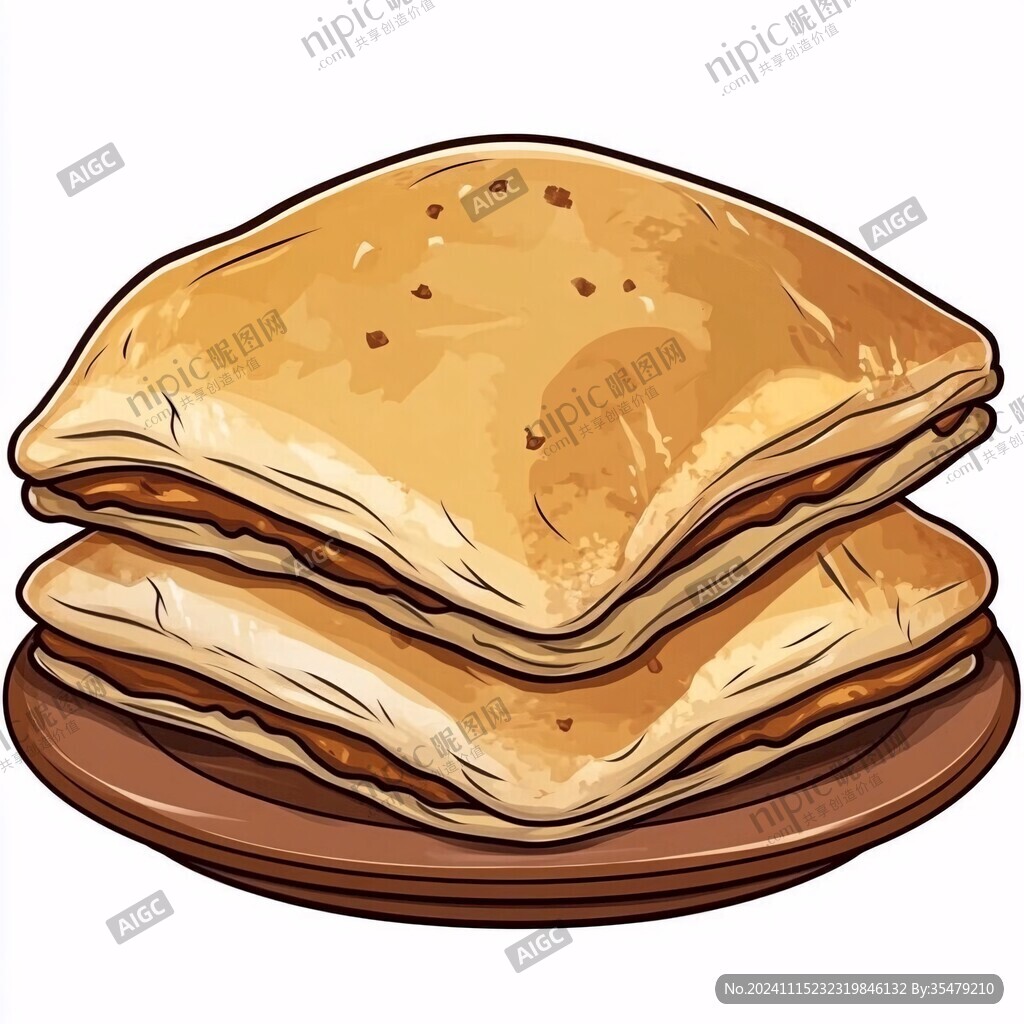 卡通煎饼插画