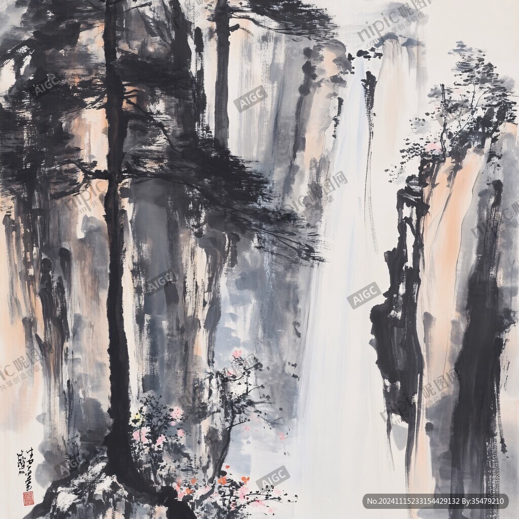 新色彩山水