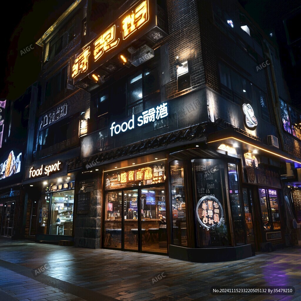夜晚门店