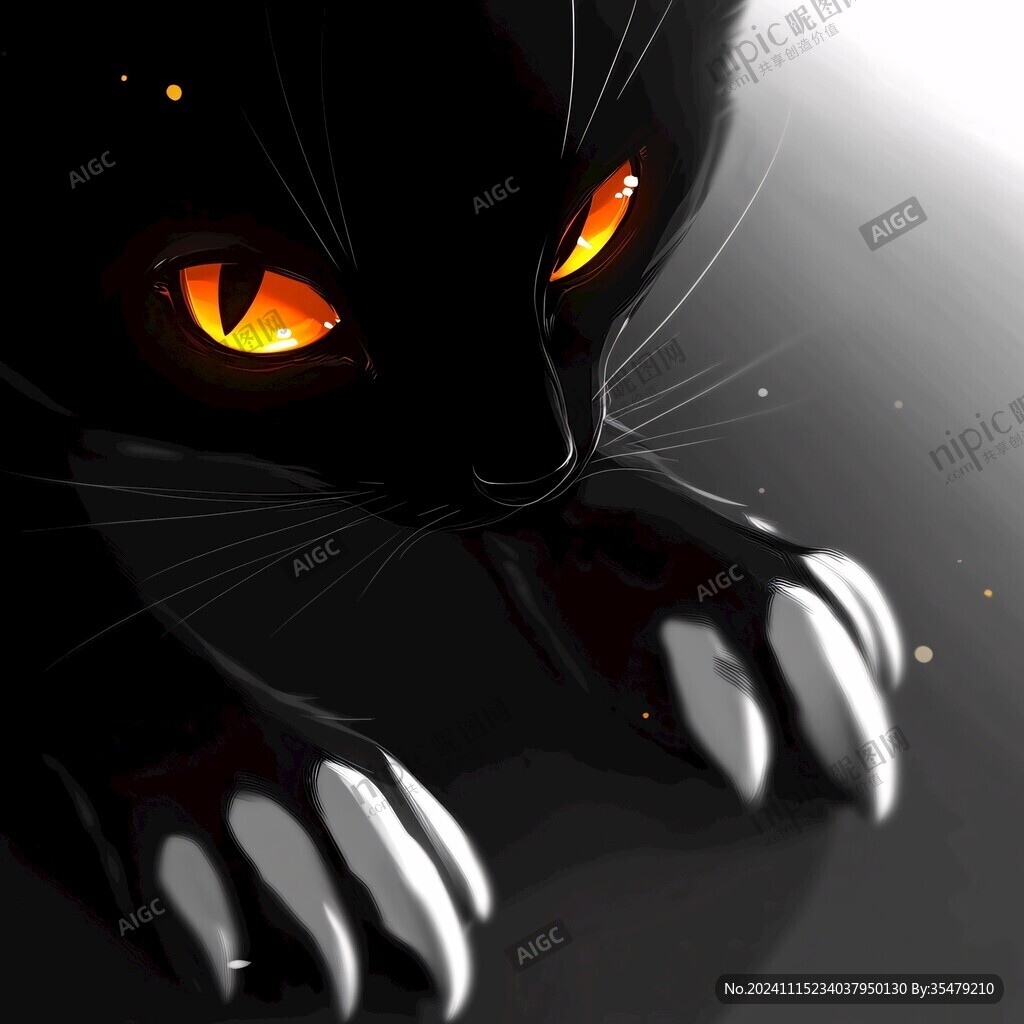 黑猫素材