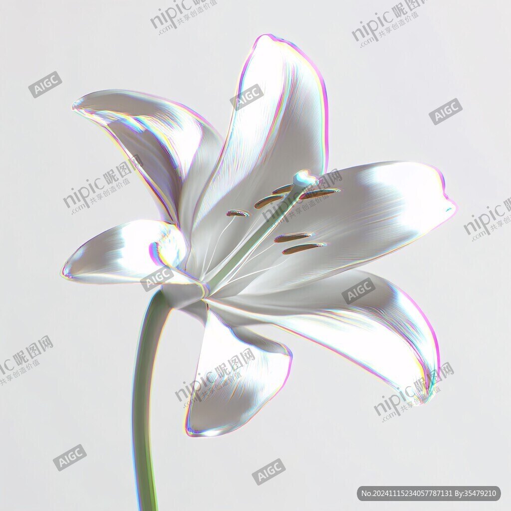 3d简约花