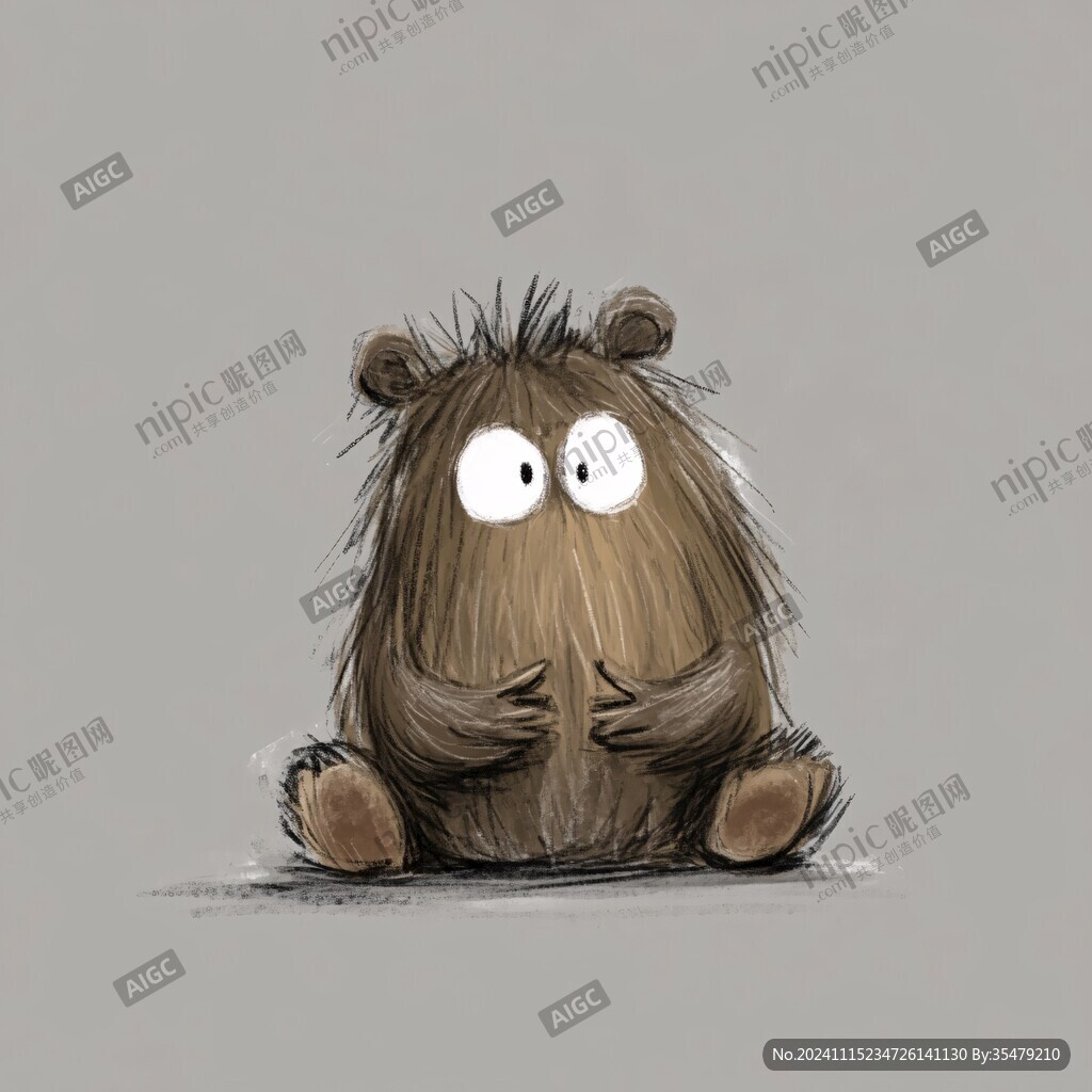 小刺猬临摹