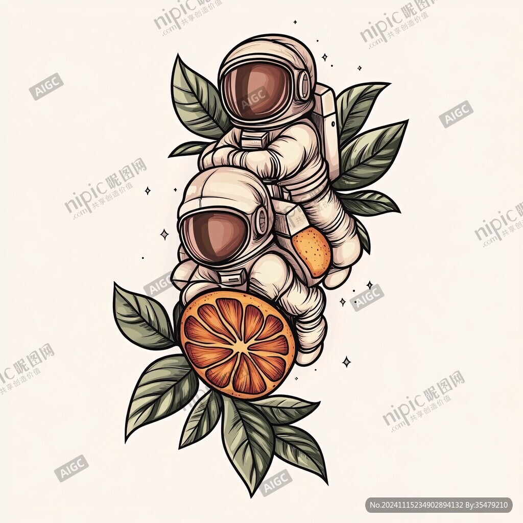 手绘橘子包装